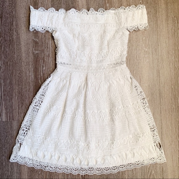 White Laced Dress | Francesca’s - Picture 4 of 5